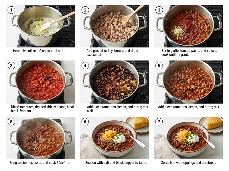 Smoky Ground Turkey Chili 3 pre Smoky Ground Turkey Chili