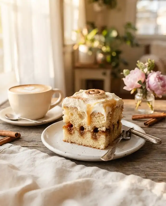 recipe for cinnamon roll poke cake​