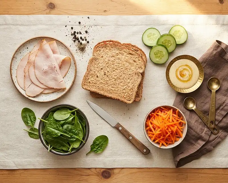 Honey Mustard Turkey Sandwich Recipe 3 turkey brie honey mustard sandwich Ingredients