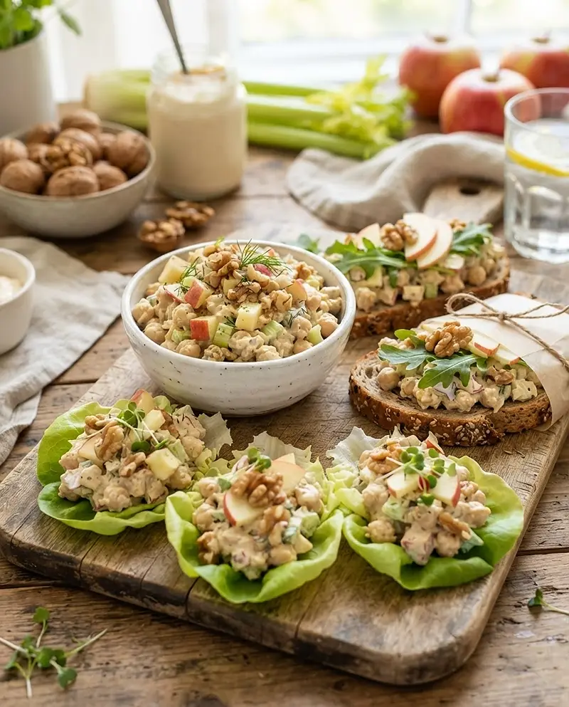 Apple Walnut Chickpea Salad recipe