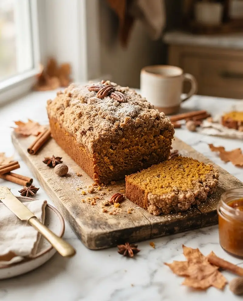 Brown Butter Pumpkin Crumb Bread Recipe 4 Brown Butter Pumpkin Crumb Bread recipe