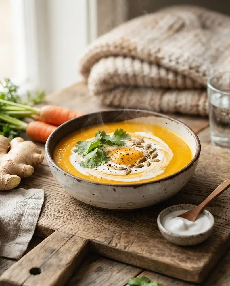 Butternut Carrot Ginger Soup 4 Butternut Carrot Ginger Soup recipe