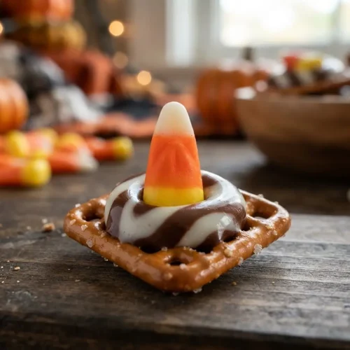 Candy Corn Pretzel Treats 5 Candy Corn Pretzel Treats
