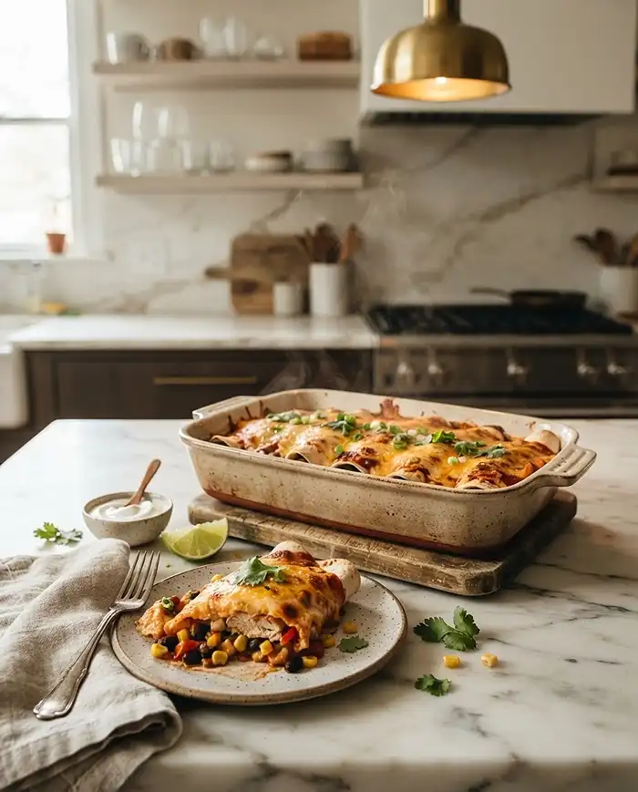 Cheesy Turkey Enchilada Bake 5 Cheesy Turkey Enchilada Bake Recipe