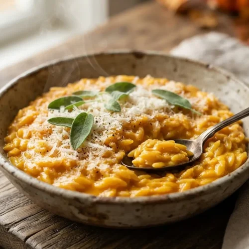 Creamy Pumpkin Parmesan Orzo 5 Creamy Pumpkin Parmesan Orzo