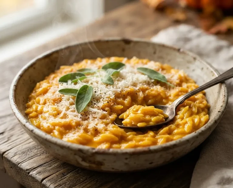 Creamy Pumpkin Parmesan Orzo