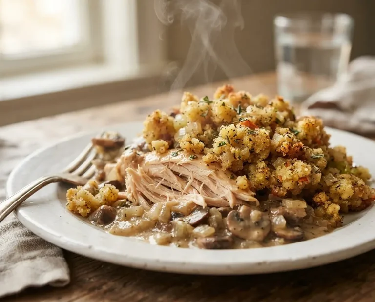 Crockpot Chicken and Stuffing Dinner