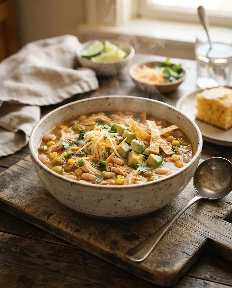 Crockpot White Bean Chicken Chili 4 Crockpot White Bean Chicken Chili RECIPE