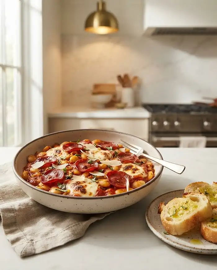 Easy butter beans​ pizza
