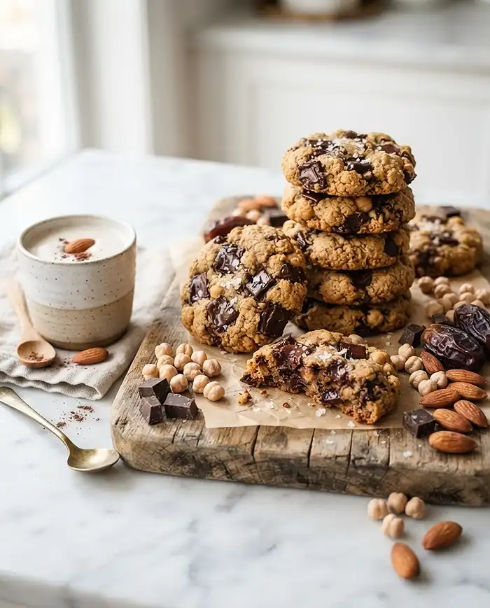 Gluten free vegan chickpea cookies