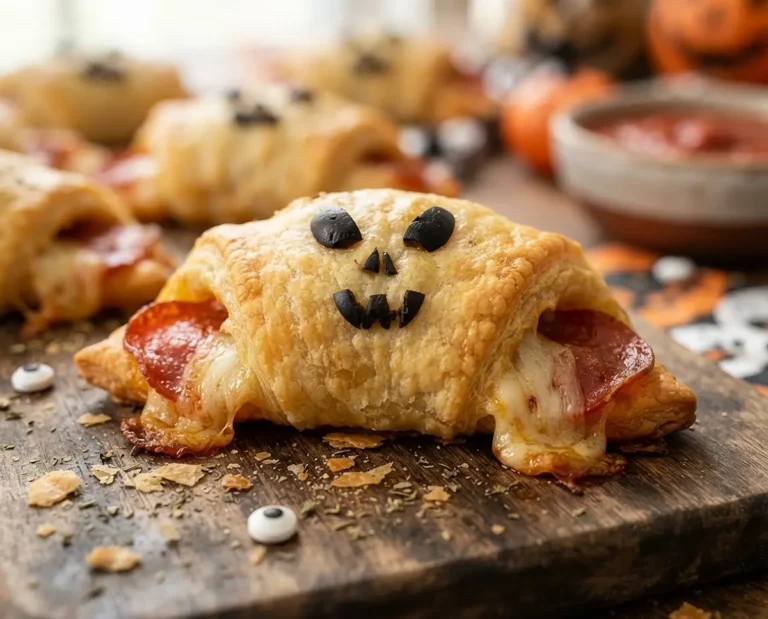Halloween Pizza Crescent Bites