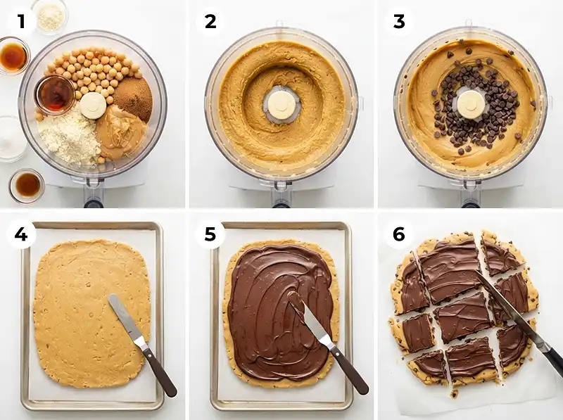 How to make Protein chickpea cookie dough bark recipe​