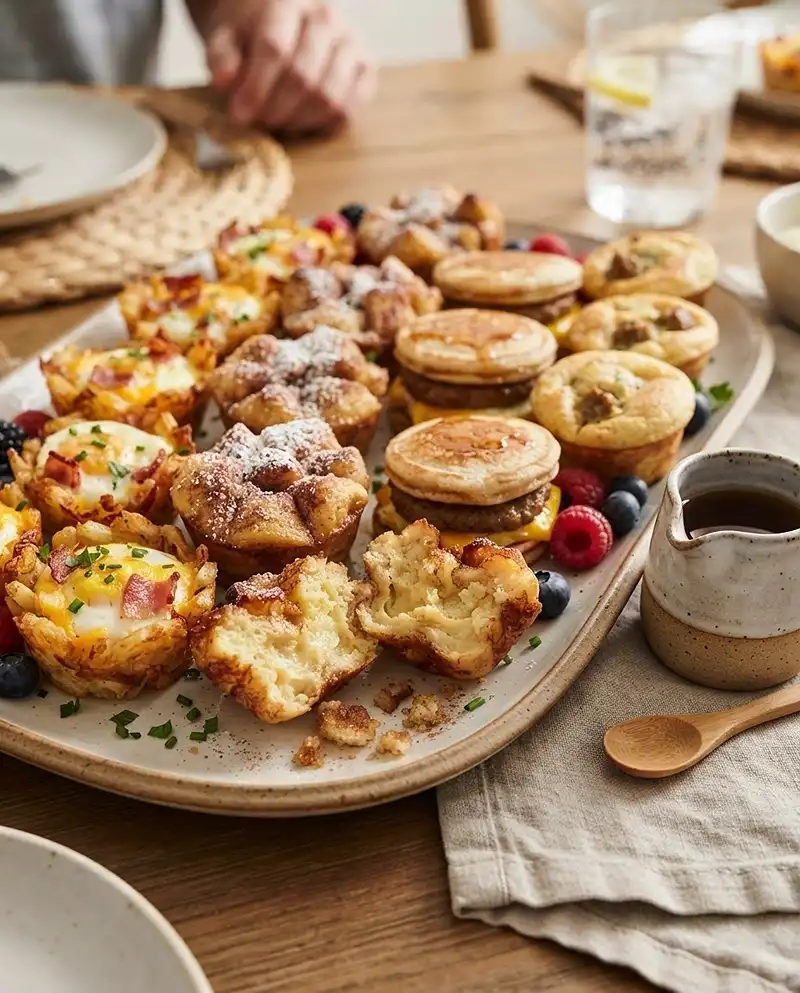 Breakfast for a Crowd Recipes 3 Make-ahead breakfast for a crowd recipes served as crispy hash brown cups and easy muffin bites