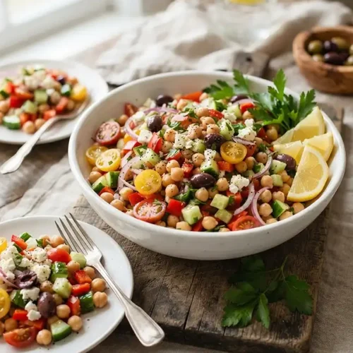 Mediterranean Chickpea Salad 2 Mediterranean Chickpea Salad Recipe