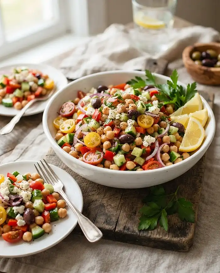 Mediterranean Chickpea Salad 5 Mediterranean Chickpea Salad Recipe