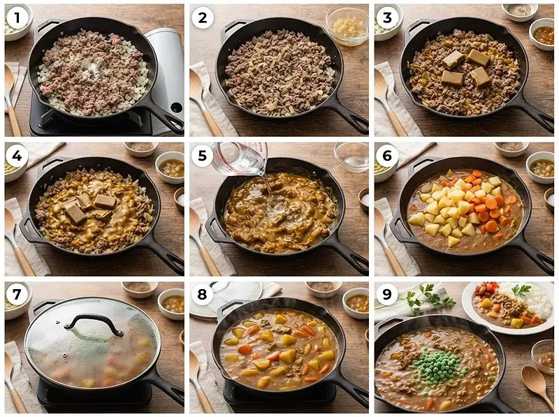 PRE Japanese Curry Ground Beef Skillet
