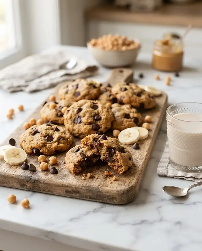 Banana Chickpea Cookies 5 Peanut Butter Banana Chickpea Cookies