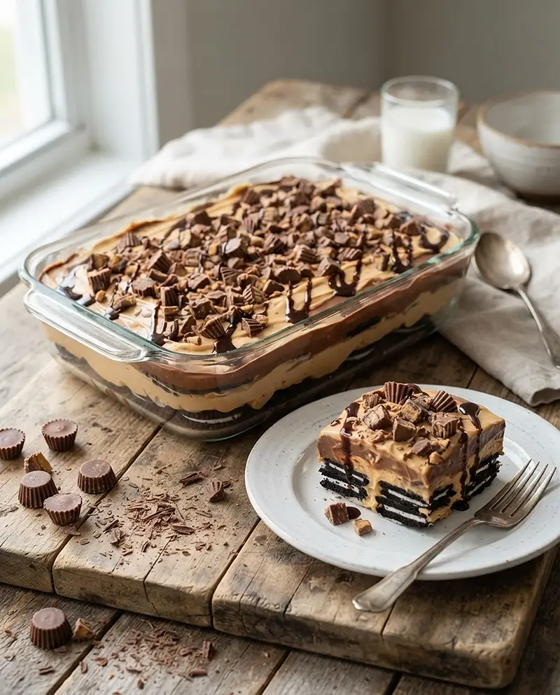 Peanut Butter Cup Icebox Dessert 4 Peanut Butter Cup Icebox Dessert recipe
