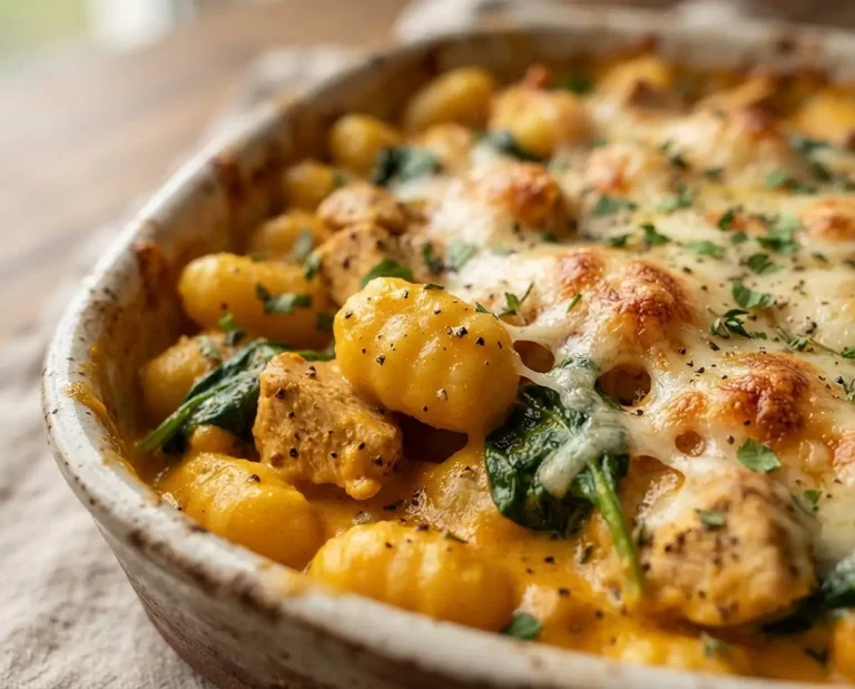 Pumpkin Gnocchi Chicken Bake