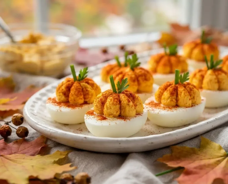 Pumpkin Patch Deviled Eggs