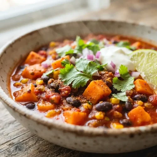 Sweet Potato Black Bean Chili