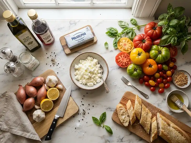Ina Garten Tomato Crostini Recipe with Whipped Feta 3 Tomato Crostini with Whipped Feta ingredients