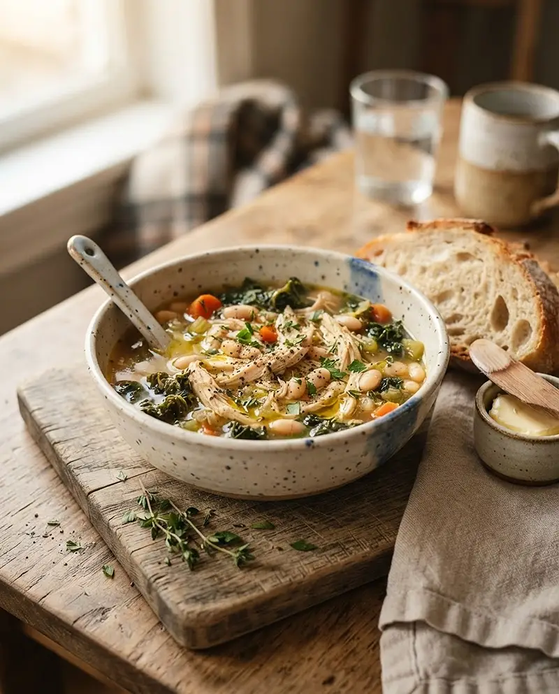 White Bean Kale Chicken Stew 4 White Bean Kale Chicken Stew recipe
