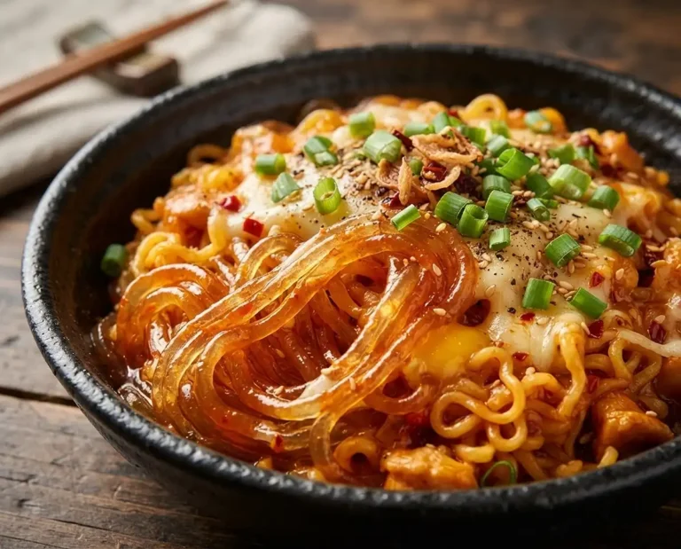buldak carbonara glass noodles​