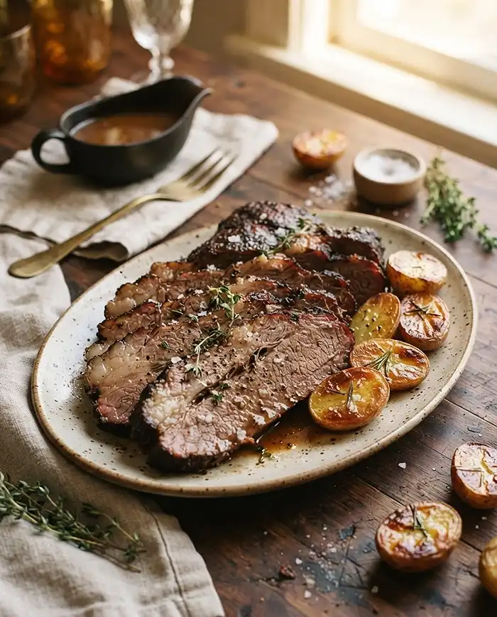 Classic Beef Brisket Recipe 5 classic beef brisket recipe at the table