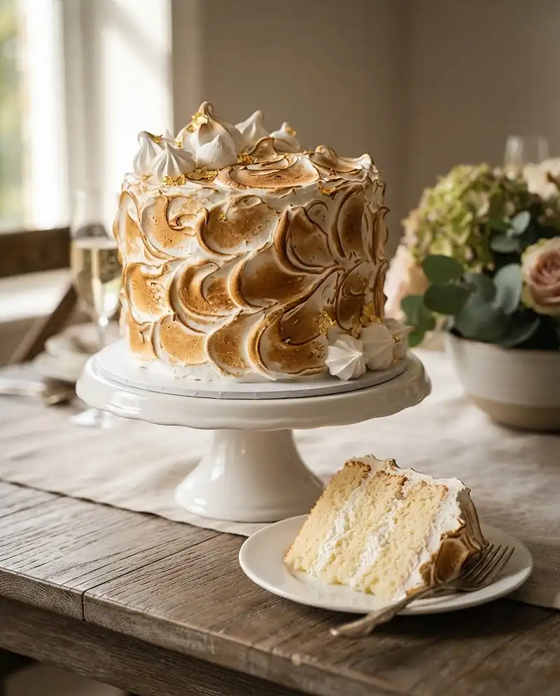 easy vanilla meringue cake recipe​