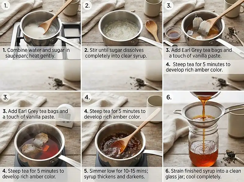 how to make earl grey syrup​