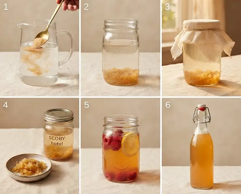how to make kefir​ water
