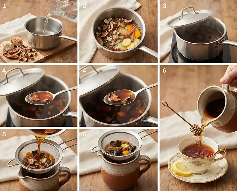 how to make mushroom tea
