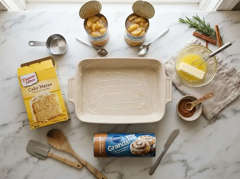 Gooey Cinnamon Roll Apple Dump Cake 2 ing Cinnamon Roll Apple Dump Cake