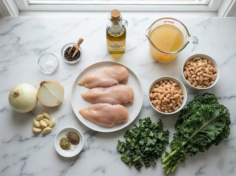 White Bean Kale Chicken Stew 2 ing White Bean Kale Chicken Stew