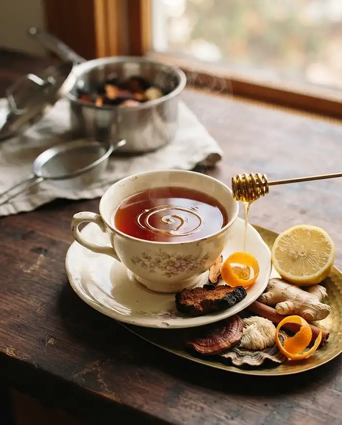 mushroom tea