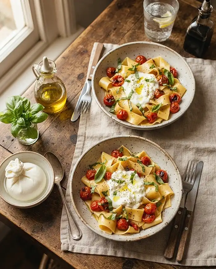 pappardelle burrata pasta​ Recipe