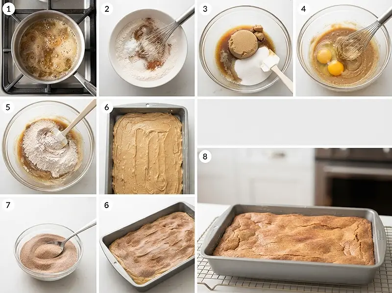 pre Brown Butter Snickerdoodle Blondies