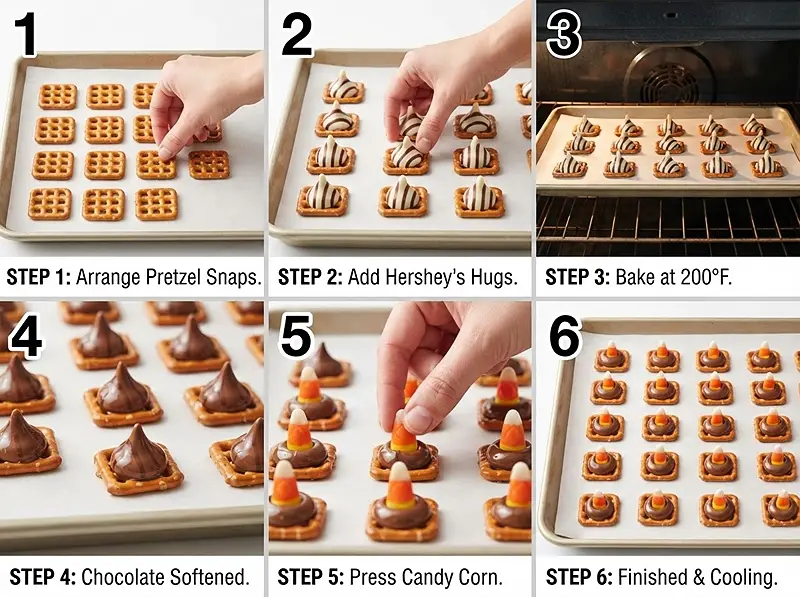 Candy Corn Pretzel Treats 3 pre Candy Corn Pretzel Treats