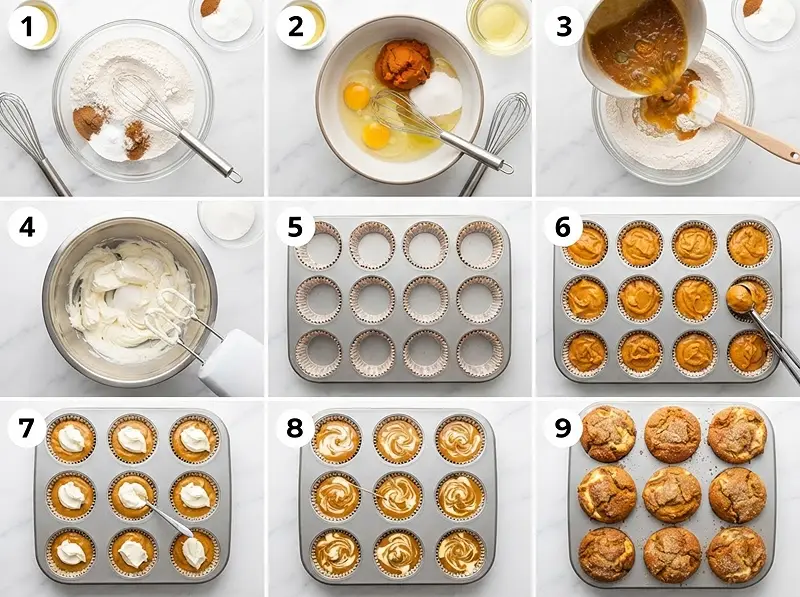 Cream Cheese Pumpkin Muffin Cups 3 pre Cream Cheese Pumpkin Muffin Cups