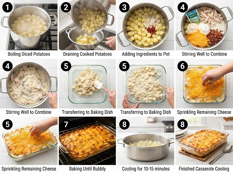 Creamy Ranch Chicken Potato Casserole 3 pre Creamy Ranch Chicken Potato Casserole
