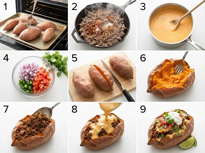 High-Protein Stuffed Sweet Potatoes 3 pre High-Protein Stuffed Sweet Potatoes
