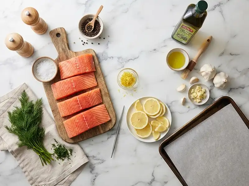 salmon with herb sauce​ ingredients
