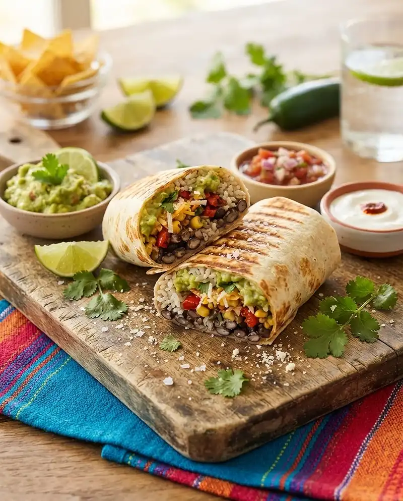 vegetarian black bean burrito recipe​