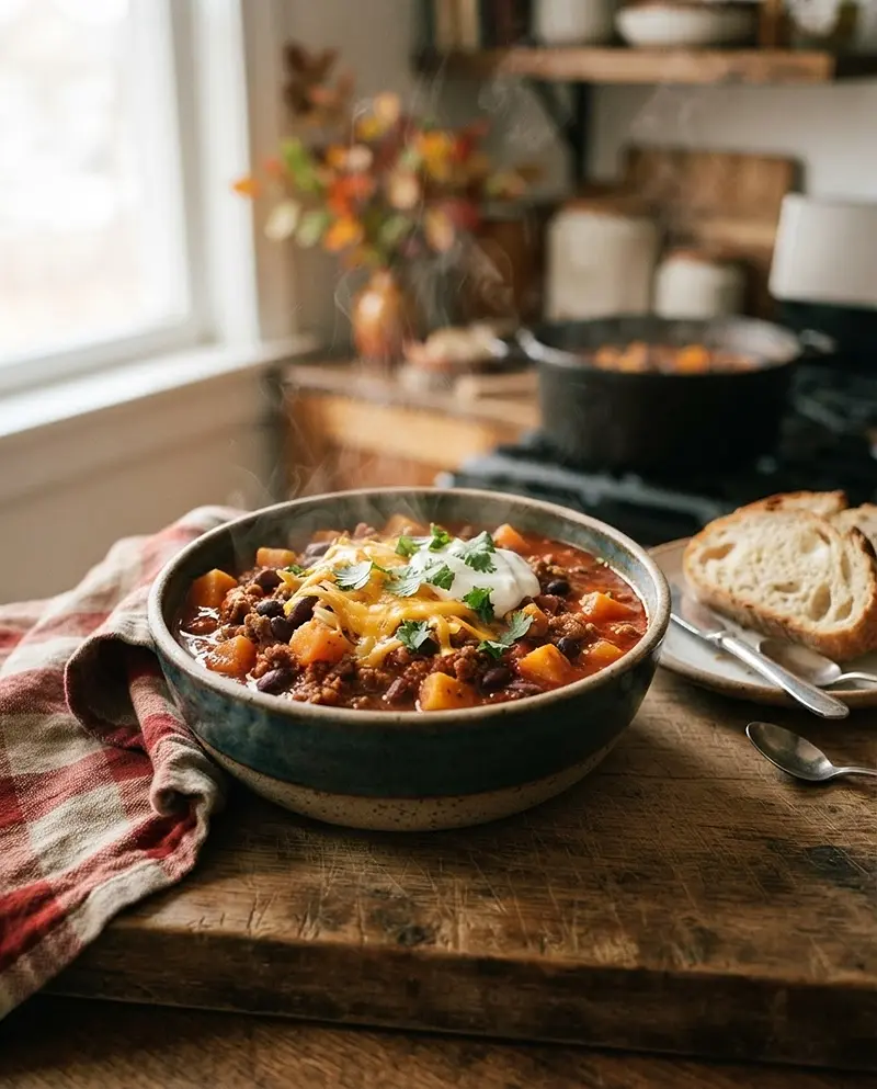 Beef and Butternut Chili 4 Beef and Butternut Chili recipe