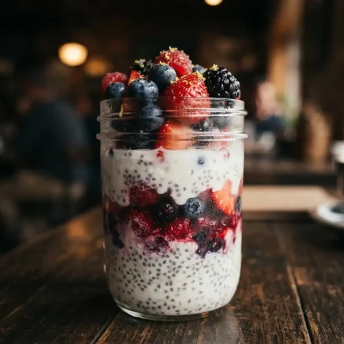 Berry Chia Yogurt Breakfast Jars 2 Berry Yogurt Parfait