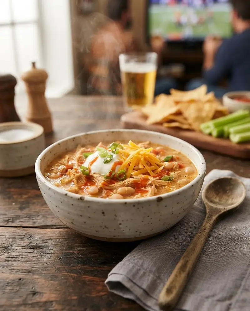 Buffalo White Chicken Chili 4 Buffalo White Chicken Chili recipe