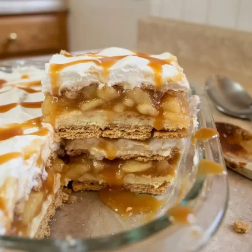 Caramel Apple Lasagna Dessert
