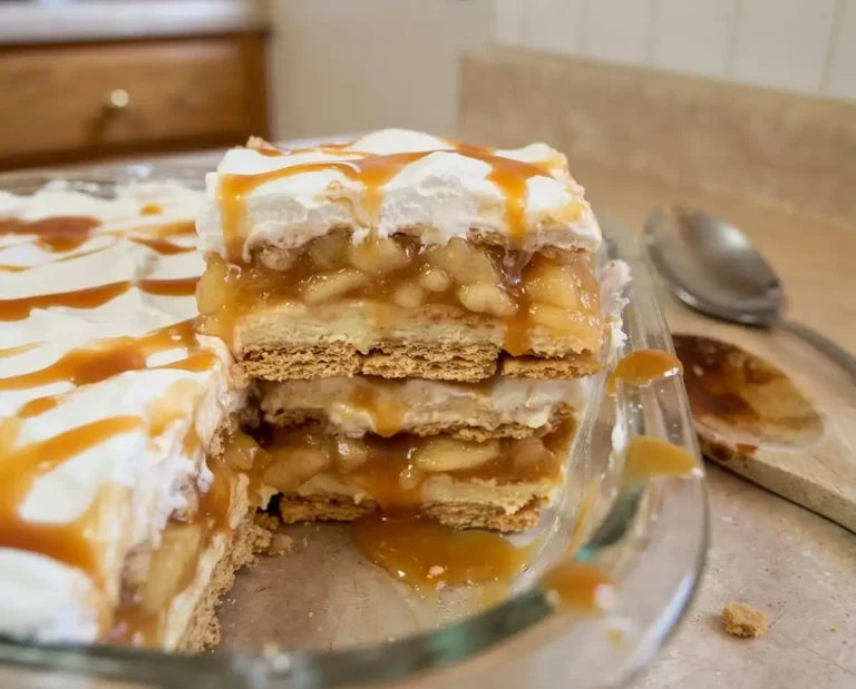 Taste with Purpose 3 Caramel Apple Lasagna Dessert