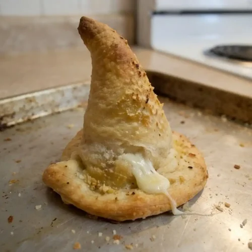 Cheesy Witch Hat Breadsticks recipe